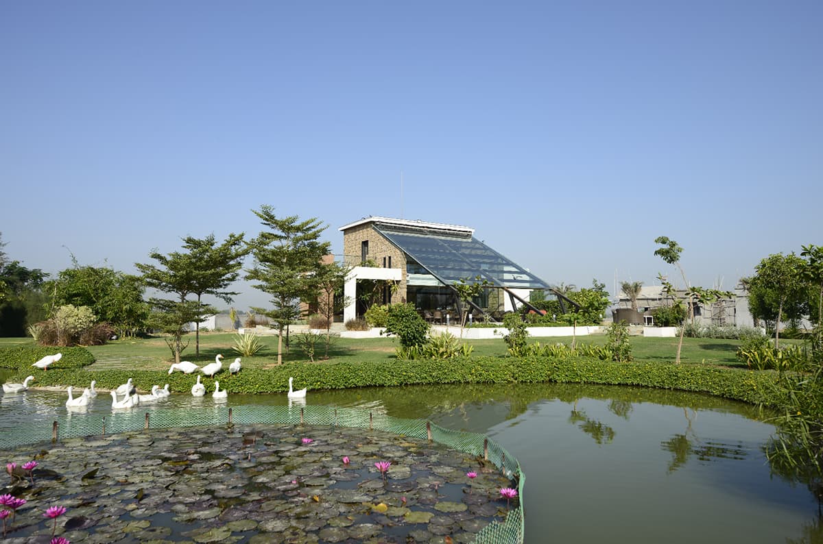 Beautiful garden and walking area